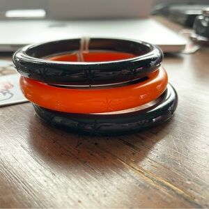 Rockabilly pinup starburst bangle bracelets bundle